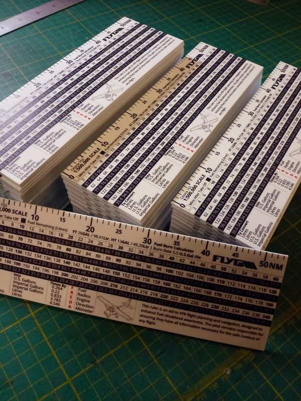 Plane State Ruler Printed Acrylic Aviation Rulers